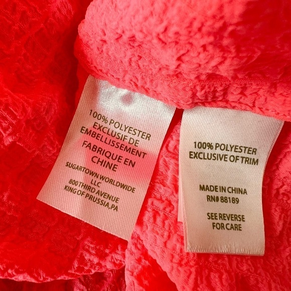 LILLY PULITZER Dahlia Top Peachy Pink Spaghetti Straps Size XS NEW - Picture 9 of 9